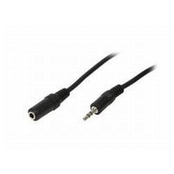 Kabel 3.5mm Klinke Stecker zu 3.5mm Klinke Buchse 3m schwarz (CA1054)