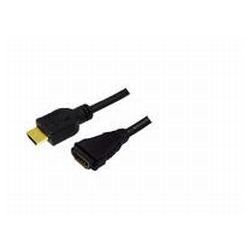 Kabel HDMI-A 1.4 Stecker zu HDMI-A 1.4 Buchse 1m schwarz (CH0059)