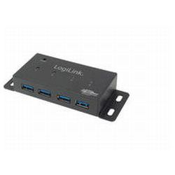 LogiLink USB 3.0 HUB 4-port, metal, incl. power supply (UA0149)