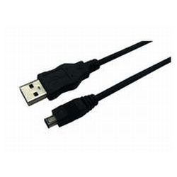 USB 2.0 Anschlusskabel zu 4-Pin Mini USB, 3m, schwarz (CU0019)