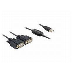 USB Kabel Delock USB -> 2x D-Sub9 St/St (61886)