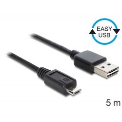 Delock Kabel EASY USB 2.0-A > Micro-B Stecker/Stecker 5m (83369)