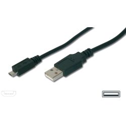 USB KAB. A/ST<>B/ST Micro 1,8m (STA) (AK-300127-018-S)