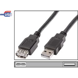 USB Verl. A/BU<>A/ST 5m (AK-300202-050-S)