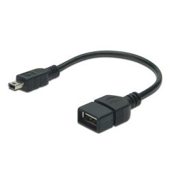 USB KAB. A/BU<>B/ST 5pin  0,2 (AK-300310-002-S)