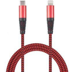 2GO USB Datenkabel-rot-100cm für Apple 8-Pin USB Type-C (797197)