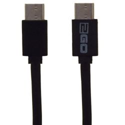 2GO USB Ladekabel - schwarz - 100cm 2x USB Type-C 3.1 (795849)
