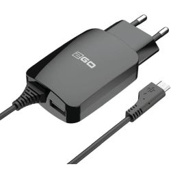 2GO Netz-Ladegerät 100V-240V-schwarz Micro-USB + 1x Uni. USB (795978)