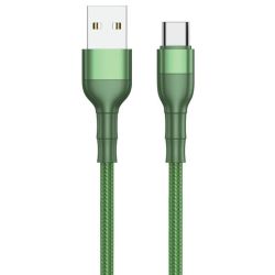 Kabel USB-A Stecker zu USB-C Stecker 1m grün (797309)