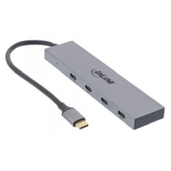 INLINE USB 3.2 Gen.2 Hub USB Typ-C zu 4 Port Typ-C OTG Alumin (35392B)