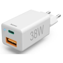 Dual USB-Schnellladegerät weiß 38W (201640)