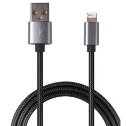 2GO USB Ladekabel Luxury-grau-100cm für Apple Lightning (795810)