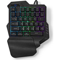 Einhand-Gaming-Tastatur schwarz (GKBDS110BK)