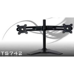 TS742 Dual-Monitor-Standfuß schwarz (25193)