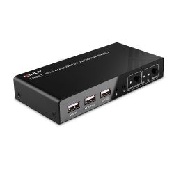 2 Port KVM Switch HDMI 4K60, USB 2.0 + Audio (32809)