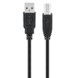 Goobay USB 2.0 Hi-Speed Kabel 5 m, Schwarz USB 2.0-Stecker (Ty (93598)