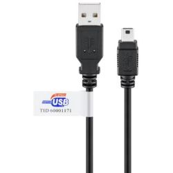 Goobay USB 2.0 Hi-Speed Kabel USB A auf Mini USB 1,8m  (93902)