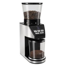 Calibra Kaffeemühle silber/schwarz mit integrierter Waage (1027-01)