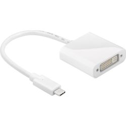 Adapter USB-C Stecker zu DVI-I Buchse weiß (56596)