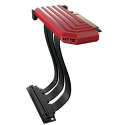 Luxury Riser Kabel PCIe 4.0 20cm rot/schwarz (ACC-HYTE-PCIE40-R)