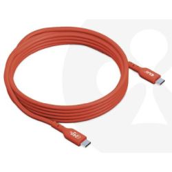 Kabel USB-C 2.0 Stecker zu USB-C 2.0 Stecker 2m orange (CAC-1513)