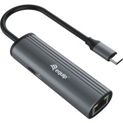 Adapter USB-C zu RJ45 Gigabit Netzwerk dunkelgrau (133486)