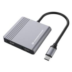CONCEPTRONIC Adapter USB-C->2xHDMI,USB-C PD,1xUSB3.0 0.25 gr (DONN13G)