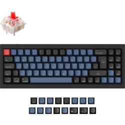 Q7 QMK Custom Tastatur carbon black (Q7-M1-DE)