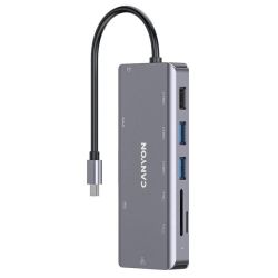 Canyon USB-9-in1 HUB USB-C > HDMI/3xUSB/USB-C/RJ45/SD/Audi (CNS-TDS11)