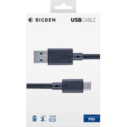USB-C-Lade-/Datenkabel 3m schwarz [PS5] (BB004786)