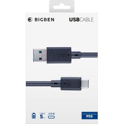 USB-C-Lade-/Datenkabel 5m schwarz [PS5] (BB004809)