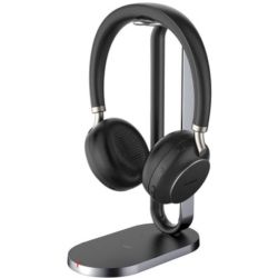 BH76 Teams USB-A Bluetooth Headset schwarz mit Ladestation (1208625)