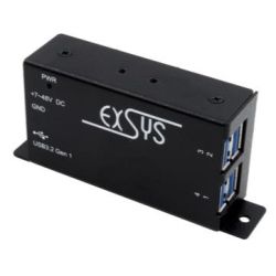 EXSYS EX-1181HMS 4 Port USB  3.2 Gen1 HUB mit15KV ESD Üb (EX-1181HMS)