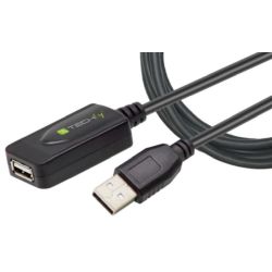 TECHLY USB-A High speed Verlängerung aktiv schwarz 5m (IUSB-REP20TY)