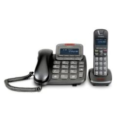 TH-21ABB Festnetztelefon schwarz + DECT Mobilteil (TH-21ABB)