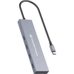4-port USB-C Hub grau 100W USB-PD (HUBBIES14G)