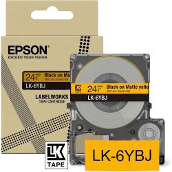 LK-6YBJ Beschriftungsband 24mm schwarz auf mattgelb (C53S672076)