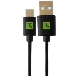 TECHLY USB-Kabel 2.0 CM AM 1m schwarz (ICOC-MUSB20-CMAM10T)