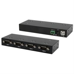 EX-13074HM USB 2.0 zu 4 x Seriell RS-232 Ports Metall (EX-13074HM)