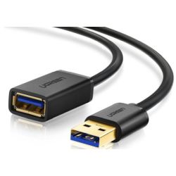 UGREEN 3.0 USB Kabel zu USB Buchse 1m Verlängerung, schwarz (10368)