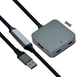 VALUE USB 3.2 Gen 1 Hub, 4 Ports (2x USB-A + 2x USB-C), m (12.99.1125)