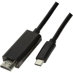 Kabel USB-C 3.1 Stecker zu HDMI 4K 60Hz Stecker 1.8m schwarz (UA0329)