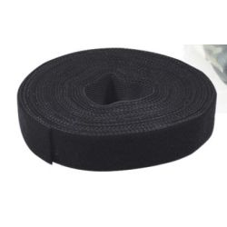 Logilink Klettband, schwarz, Breite: 16 mm, auf Rolle, 4 m (KAB0050)
