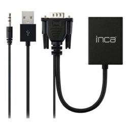 INCA Adapter IVTH-02  VGA + USB-A + Audio > HDMI, 0.2m retai (IVTH-02)