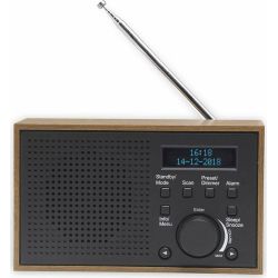 DAB-46 Radio dunkelgrau/holz (111111000390)