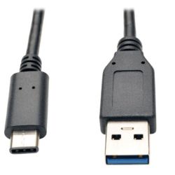 EATON TRIPPLITE USB-C to USB-A Cable M/M USB 3.1 Gen 2 1 (U428-003-G2)