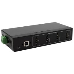 EXSYS EX-11214HMVS 4 Port USB 2.0 Metall HUB mit Netzte (EX-11214HMVS)