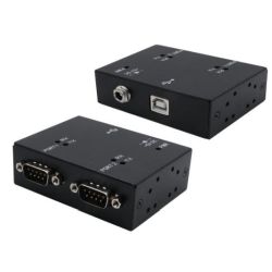 EXSYS EX-13072HM USB 2.0 zu 2 x Seriell RS-232 Ports Metall (EX-13072)