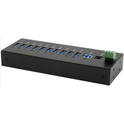 EXSYS EX-11230HMS 10 Port USB 3.2 Gen 1 HUB Din-Rail Kit (EX-11230HMS)