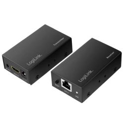 LogiLink HDMI-Extender-Set über LAN, 60m, 1080p/60Hz,POC,IR (HD0023)